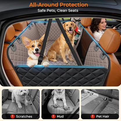 URPOWER XL Hard Bottom Dog Seat Cover for Full-Size Crew Cab Trucks | 400 lbs Support, 45% More Space, Waterproof, Mesh Window, Scratch Resistant, Non-Slip, Easy Care, Dog Seat Belt Included - Image 4