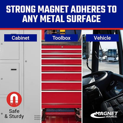 Master Magnetics Magnetic Cup Holder - Caddy for Bottles, Glasses, and Cans - Fits on Fridge, Lawnmower, Forklift, Cart, or Ladder - Heavy-Duty Magnet - Image 6