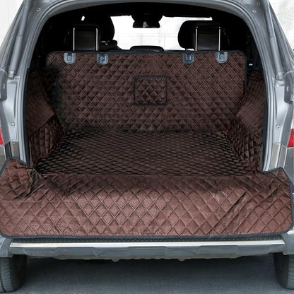 SUV Cargo Liner for Dogs, Trunk Cover with Bumper Flap Protector | Waterproof Pet Cargo Cover with Side Flaps, Dog Car Seat Cover with Non-Slip Mat, Prevents Scratches, Pet Hair, Mud, and Dirt by PETICON