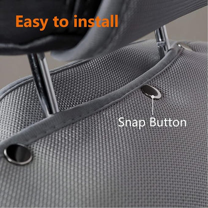 IsoTowel Car Seat Cover,Microfiber Seat Towel,with Quick-Dry Material and Non-Slip Back,Car Seat Protection for All Workouts,All-Weather(Gray) - Image 6