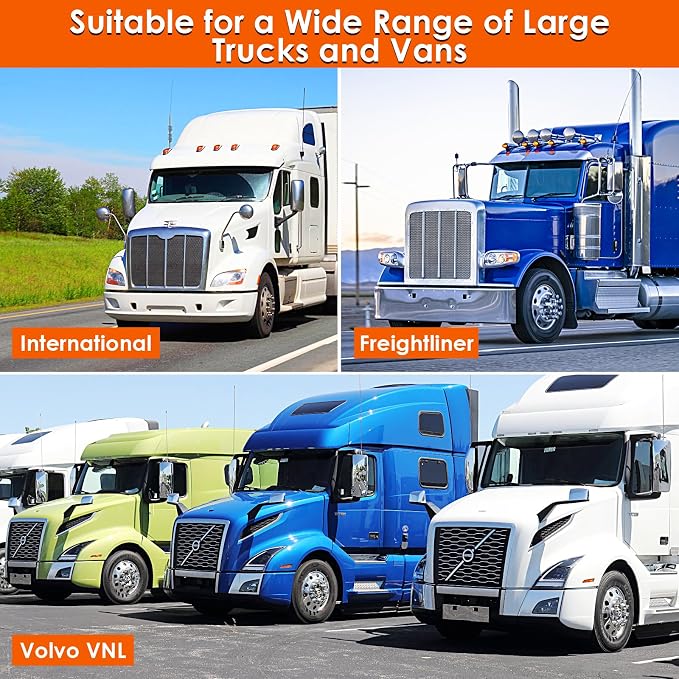 Side Window Sun Shade for Semi Truck, 22×24 inch Large Car Window Shades for Freightliner Volvo VNL International Trucks - Semi Truck Accessories, Easy Install, Interior UV Protection - Image 2
