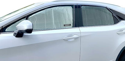 Side Window Rear Seat 2nd Row Sunshade Custom Fit for 2016 2017 2018 2019 2020 2021 2022 Lexus RX SUV, 350, 450h Base, F Sport, UV Reflector Sun Protection Accessories (2pcs) - Image 4