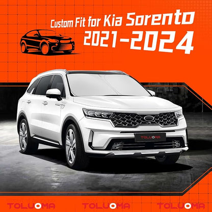 Custom Fit Windshield Sun Shade for Kia Sorento 2021-2025 - Full Coverage, 210T Reflective Fabric, Double-Layer Design - Blocks 99% UV Rays, Keeps Car Cool, Easy to Install and Store - Image 7