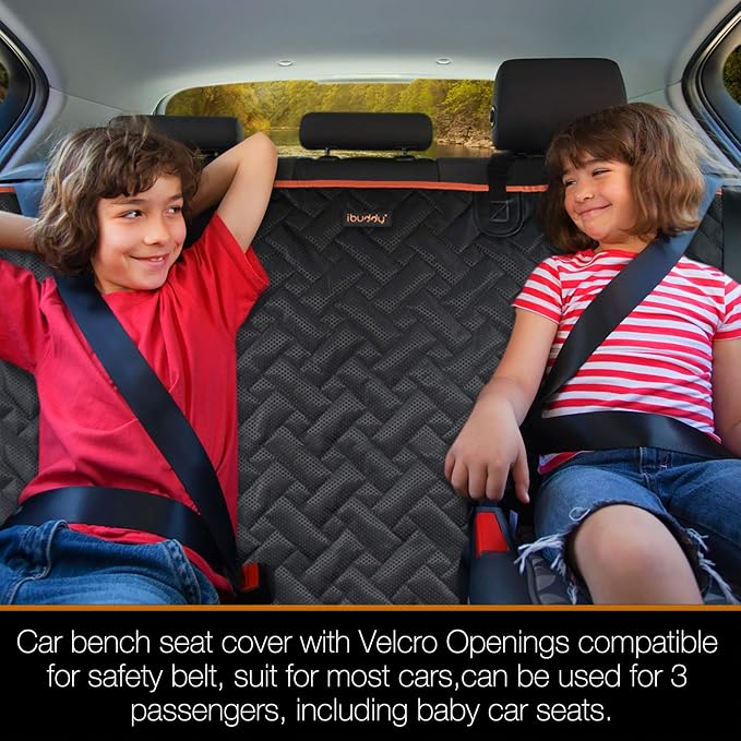 Heavy Duty Back Seat Cover for Truck , 100% Waterproof & Odor-Free Dog Seat Protector for F150 F250 Chevy Silverado Ram Sierra, Scratch-proof Eco-Friendly Back Seat Cover for Dogs, Kids, Tools & Gear - Image 8