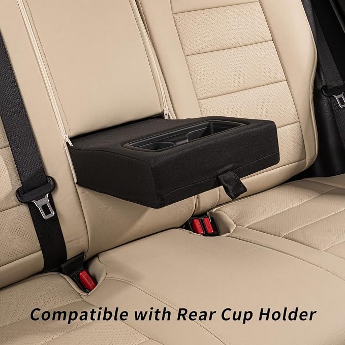 Custom Seat Covers for 2023-2026 Honda CR-V,Premium Faux Leather Car Seat Cover Set,Full Set Waterproof SUV Seat Protector,Armrest Covers Included (Beige) - Image 4