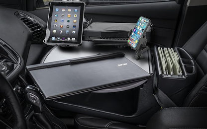 AutoExec AE-RMCD-PM-TAB-PS-GT Roadmaster Car Desk for Your Vehicle Workstation and Mobile Office, with Phone Mount, Tablet Mount and Printer Stand | Vehicle Workstation, Mobile Office, Phone Mount, Tablet Mount, Printer Stand - Image 2