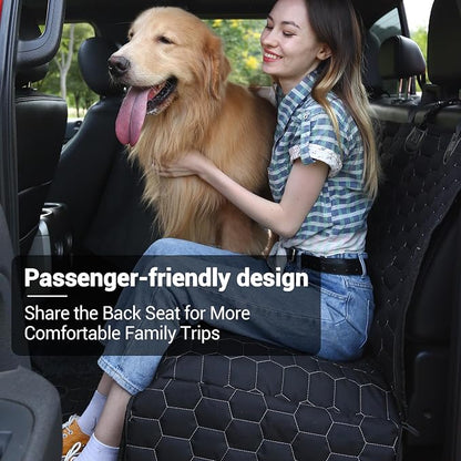 Meginc Dog Car Seat Cover for Trucks, Dog Seat Cover for Back Seat Protector F150 Ram 1500, Waterproof Dog Hammock for Truck with Mesh Window Heavy Duty Seat Cover for F-Series/GMC Sierra/Silverado - Image 2