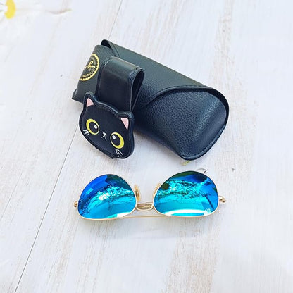 CATCH ON Cute Sunglasses Holders Organizers Accessories for Car Visor | Faux Leather Ticket Card Clip - Image 3
