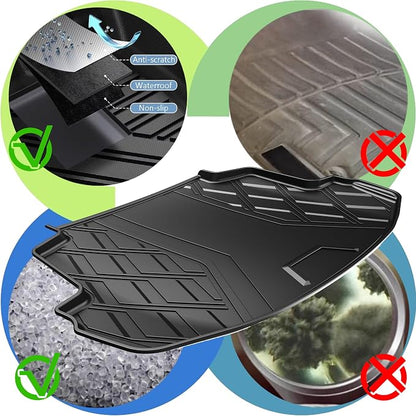 AOMSAZTO Cargo Liner Compatible with 2014-2019 Toyota Corolla Sedan | Custom Fit Trunk Mat Behind 2nd Row | All Weather Protection Cargo Mat Compatible with 2014-2019 Corolla Sedan Models - Image 5