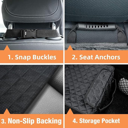 Waterproof Front Seat Car Cover, Full Protection Dog Car Seat Cover | Side Flaps, Nonslip, Scratchproof, Fits Cars, Trucks, SUVs, Jeep - Image 7