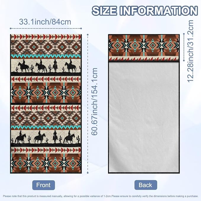SEANATIVE Aztec Western Horse Print Car Seat Cover – Premium Sweat Towel with Storage Bag for Front Seats in Cars, Trucks, SUVs – Universal Seat Liner, Easy Install, Washable, Breathable Fabric - Image 7