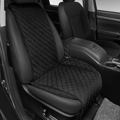 surpassme Comfortable Car Seat Covers Universal Front Seat Covers for Car Accessories, Padded Car Interior Covers for Automotive, SUV, Truck, and Van(Black) by Surpassme