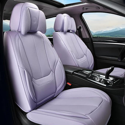 Coverado Car Seat Covers, Seat Covers for Cars, Waterproof Leather Auto Seat Protectors, Leather Car Seat Cushion, Car Interiors Accessories Universal Fit for Most Cars by COVERADOAUTO