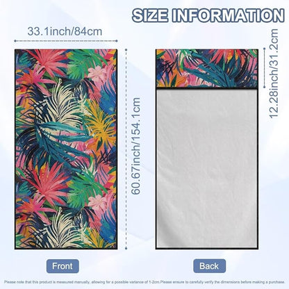 Car Towel Seat Cover Colorful Palm Tree Car Seat Cover Protector Breathable Comfortable Cars Accessories Easy to Installation for Cars SUV Trucks 1 Piece - Image 7