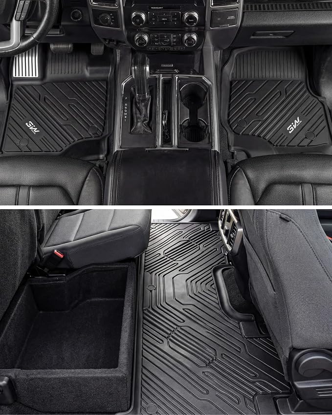 3W Floor Mats (with Metal Pedals) for Ford F-150 2015-2026 & F150 Lightning 2022-2025 SuperCrew - Image 9