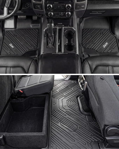 3W Floor Mats (with Metal Pedals) for Ford F-150 2015-2026 & F150 Lightning 2022-2025 SuperCrew - Image 9