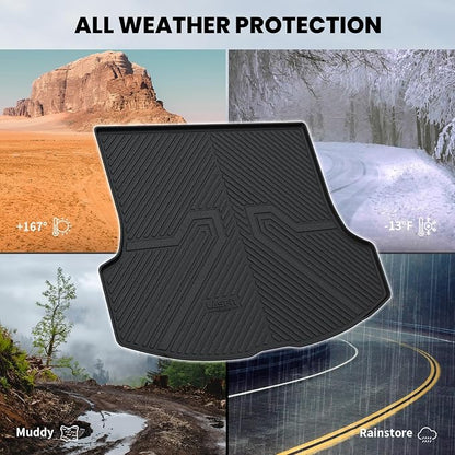 LASFIT Cargo Mat for 2023-2026 Lexus RX RX350 RX350h RX500h, Black | All Weather RX350 RX350h Custom Fit TPE Cargo Liner, Full Coverage Secure-Fit Trunk Liner, Easy to Wash - Image 4