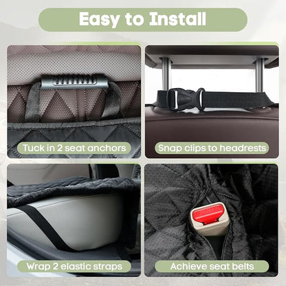 Dog Car Seat Cover for Trucks Ford F150/Chevrolet Silverado 1500 | Ram 1500/GMC Sierra 1500, Waterproof Nonslip Heavy Duty Back Seat Cover for Dogs - Image 9