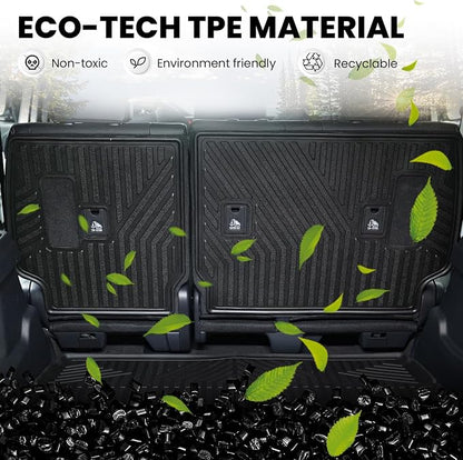 LASFIT Cargo Mat for Toyota 4Runner 2025 2026 (Fit 5/7 Seats) | All Weather Custom Fit Anti-Slip Pet Friendly Easy Clean TPE Rear Seat Backrest Mats for 6th Gen 4Runner, Black - Image 6