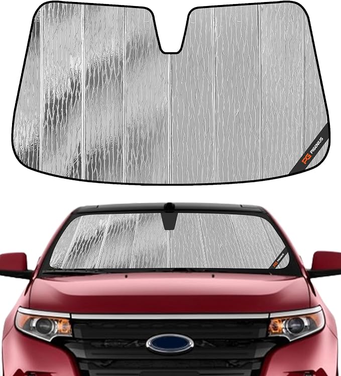 Pigenius Windshield Sun Shade for Ford Edge 2011-2014, for Lincoln MKX 2011-2015 Front Window Sunshade - AstraGuard by Pigenius