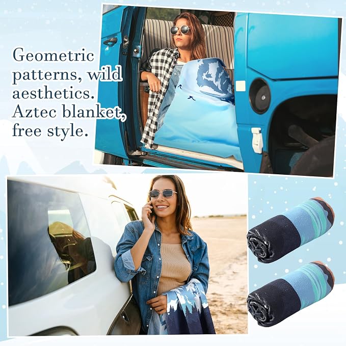 Hahafelt 2 Pack Car Seat Towel Covers Athletic Running Towel Performance Microfiber Post Workout Sweat Washable Cover Non Slip for Seat Outdoor Sport (Glacier) - Image 5