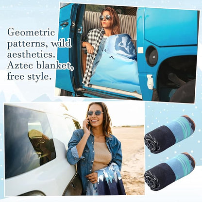 Hahafelt 2 Pack Car Seat Towel Covers Athletic Running Towel Performance Microfiber Post Workout Sweat Washable Cover Non Slip for Seat Outdoor Sport (Glacier) - Image 5
