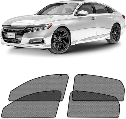 CLIM ART Magnetic Car Window Shades for Honda Accord 2018-2022 – Custom-Fit Sun Blocker Curtains, Side Window Covers, Essential Car Accessories for Camping, Baby, and Privacy Protection - MS0306 by CLIMART