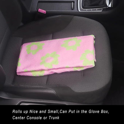 Car Seat Cover Protector Front Seats,for Gym Workout,Running,Swimming,Beach and Hiking,Waterproof Sweat Towel Bucket Seat Covers for Cars SUV Trucks (Flower and Pink, 1Pcs) - Image 7