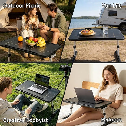 Foldable Passenger-Seat Car Desk for Laptop,Work,Car Passenger Table | Height-Adjustable, Waterproof Wipe-Clean Surface, Non-Slip, Tear-Resistant, Slim and Portable,Mobile Workspace - Image 5