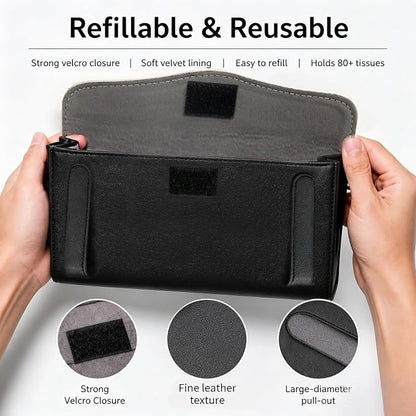 2 Pack Car Tissue Holder - Automotive Visor Tissue Interior Accessories for Truck SUV Van Black - Image 4