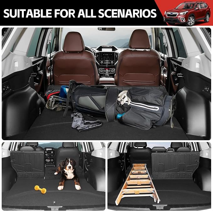 Cargo Mat Fit for 2019-2025 Subaru Forester Seat Back Cover Cargo Liner Backrest Mat Trunk Back Seat Protector for 2019 2020 2021 2022 2023 2024 2025 Subaru Forester(Seat Back Cover) - Image 4