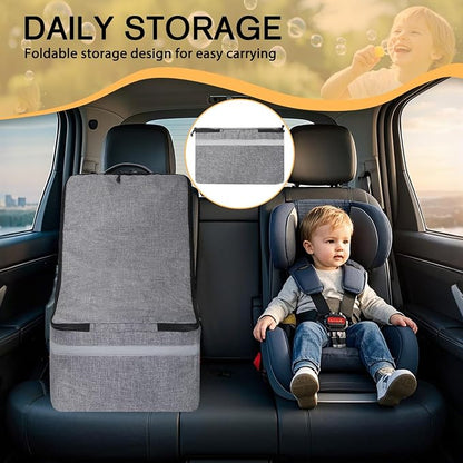 LARIPOP Car Seat Travel Bag for Airplane, Universal Gate Check Car Seat Bag, Padded Backpack with Waist Belt, Reflective Strips & Protective Feet, Fits Infant Convertible Booster Seats, Grey - Image 7