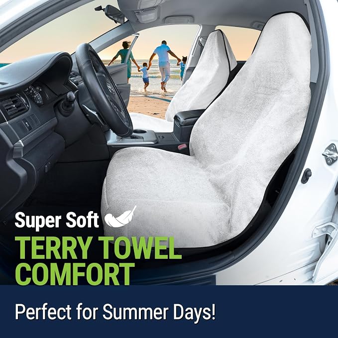 Season Guard Waterproof Towel Seat Cover, Universal Fit Non-Slip Font Cover - Image 6