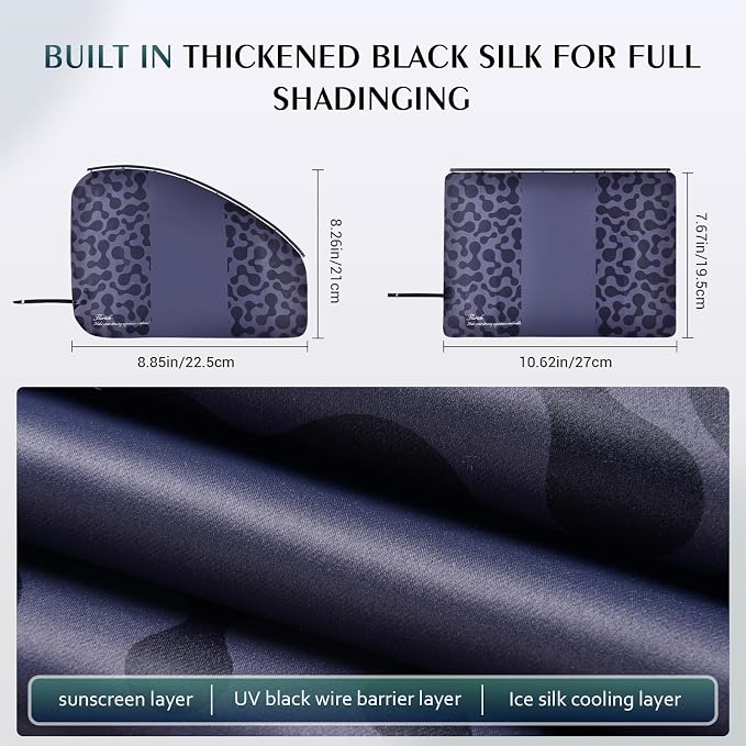 FLORICH Car Window Shades 4 Pack Durable Baby Car Shade for Rear Side Windows Privacy Curtains for Car Taking a nap, Travel, Camping - Image 6