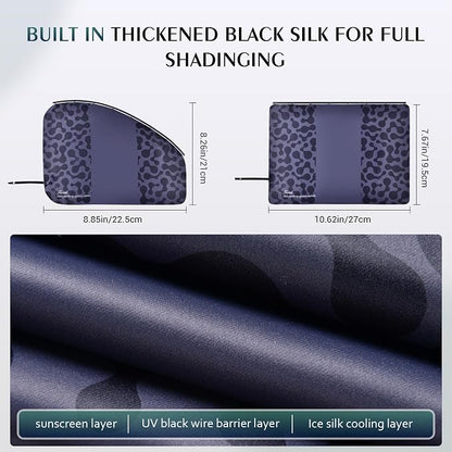 FLORICH Car Window Shades 4 Pack Durable Baby Car Shade for Rear Side Windows Privacy Curtains for Car Taking a nap, Travel, Camping - Image 6