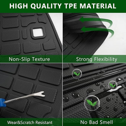 xipoqix Cargo Mat Backrest Compatible with 2022-2025 Mitsubishi Outlander | 7 Seats Cargo Liner TPE Replacement for 2022-2025 Mitsubishi Outlander Accessories (Trunk Mat+Backrest Mats) - Image 4