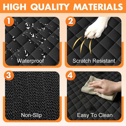 NECKORY Dog Car Seat Cover for Back Seat, Fits Cars/SUVs/Trucks, S-Black - Image 4