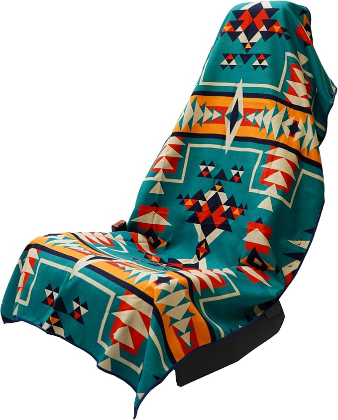 Sprints Athletic Running Towel, Full-Sized, Car Seat Cover - Performance Microfiber (Bohemian Nomad Noises) by Sprints