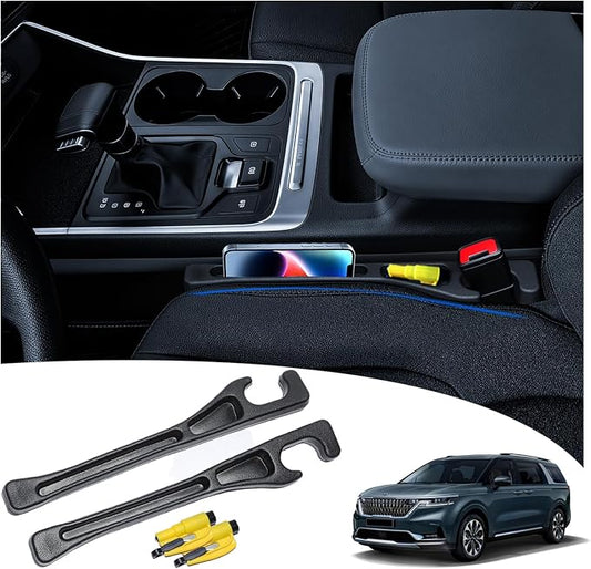 【Compatible with Kia Carnival】 Car Seat Gap Filler | No Drop Seat Guard Compatible with Kia Carnival Accessories Drop Seat Guards for Cars(2Pcs) Car Escape Tool(2Pcs) by OfficialFlagship