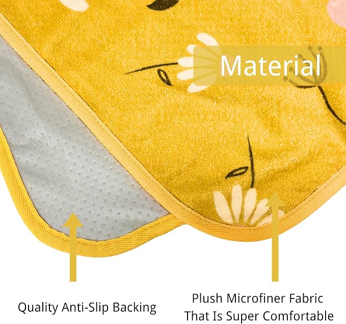 Waterproof Car Seat Cover for Front Seats, Protector for Cars SUVs Trucks, Sweat Towel Seat Covers Bucket for Gym,Workout,Beach,Hiking,Running and Swimming (Chamomile and Yellow, 1PC) - Image 4