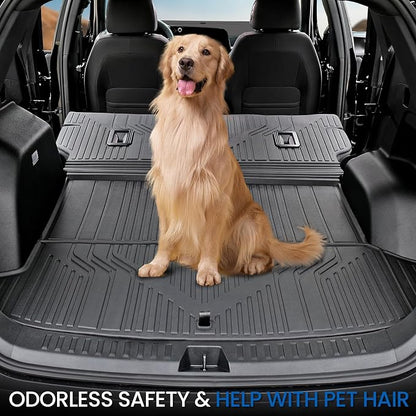 Cargo Mat for Chevy Equinox & GMC Terrain 2025-2026 Accessories | Gas Only, One-Piece Cargo Liner & Rear Seat Back Protector, All Weather TPE, Non Slip & Odorless & Scratch Proof, Quick Clean - Image 8