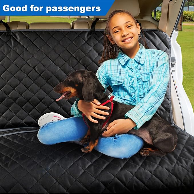 VIEWPETS Bench Car Seat Cover Protector - Waterproof, Heavy-Duty and Nonslip Pet Car Seat Cover for Dogs with X-Large Size Fits for Large SUVs & Trucks | Nonslip Dog Back Seat Cover Protect from Mud, Spills, Scratches, Machine Washable, X-Large Size Fi... - Image 4
