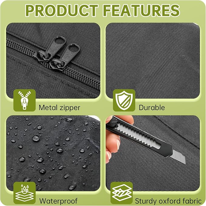 Carrying Bag Compatible with Graco Pack n Play, Lightweight & Waterproof | Replacement Nylon Foldable Travel Carrying Case for Graco Pack n Play, Storage Bag for Airplane and Train Travel - Image 3