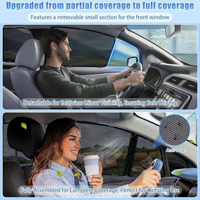 ZATOOTO Subaru Forester Sun Shade 2019-2024, UV Heat Protection | 99% UV Block, Heat Reduction, Camping Privacy, Strong Magnets, Baby Pet Protection, Road Trip Comfort, Easy Install - Image 2