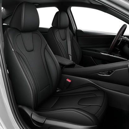 TTX LIGHTING Custom Fit Front Seat Covers for Hyundai Elantra 2016-2025 | Original Seat Pattern Faux Leather Waterproof Car Seat Protectors Airbag Compatible 2-Piece Set by TTXLIGHTING%C2%AE