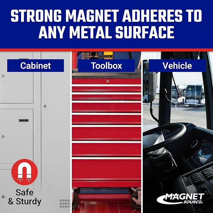 Master Magnetics Magnetic Cup Holder - Caddy for Bottles, Glasses, and Cans - Fits on Fridge, Lawnmower, Forklift, Cart, or Ladder - Heavy-Duty Magnet - Image 7