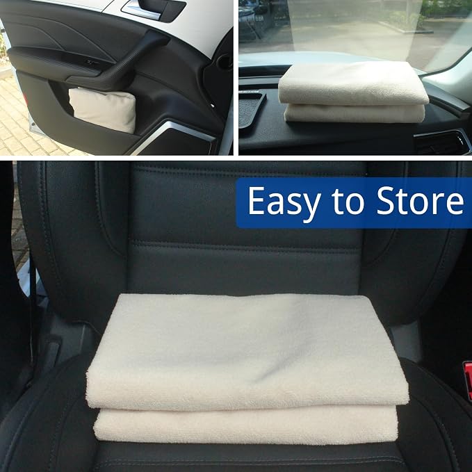 Waterproof Car Seat Cover for Front Seats, Protector for Cars SUVs Trucks, Sweat Towel Seat Covers Bucket for Gym,Workout,Beach,Hiking,Running Swimming(Beige, 1PC) - Image 7