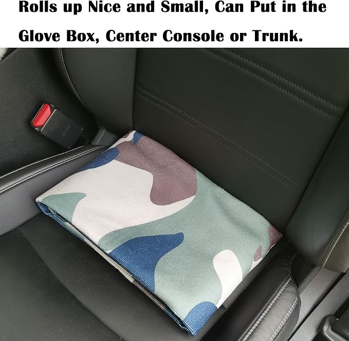 Car Seat Cover Protector Front Seats,for Gym Workout,Running,Swimming,Beach and Hiking,Waterproof Sweat Towel Bucket Seat Covers for Cars SUV Trucks (Camouflage, 1Pcs) - Image 7