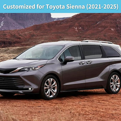 Sienna(2021-2025) Mesh Car Window Shades - Side Curtains for Baby | Breathable Mesh Car Privacy Window Covers, UV Protection and Heat Insulation for Road Trips, Napping, Camping - Image 6