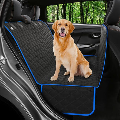 XL Dog Car Seat Cover for Back Seat, Waterproof Hammock for Car, SUV & Truck, Non-Slip Backseat Cover for Dogs, Heavy-Duty Dog Hammock Style Seat Protector Pets, Easy to Install & Clean by Petloox